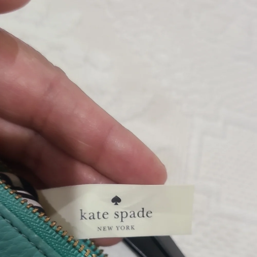 Kate Spade Turquoise Leather Wristlet